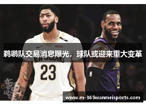 鹈鹕队交易消息曝光,球队或迎来重大变革